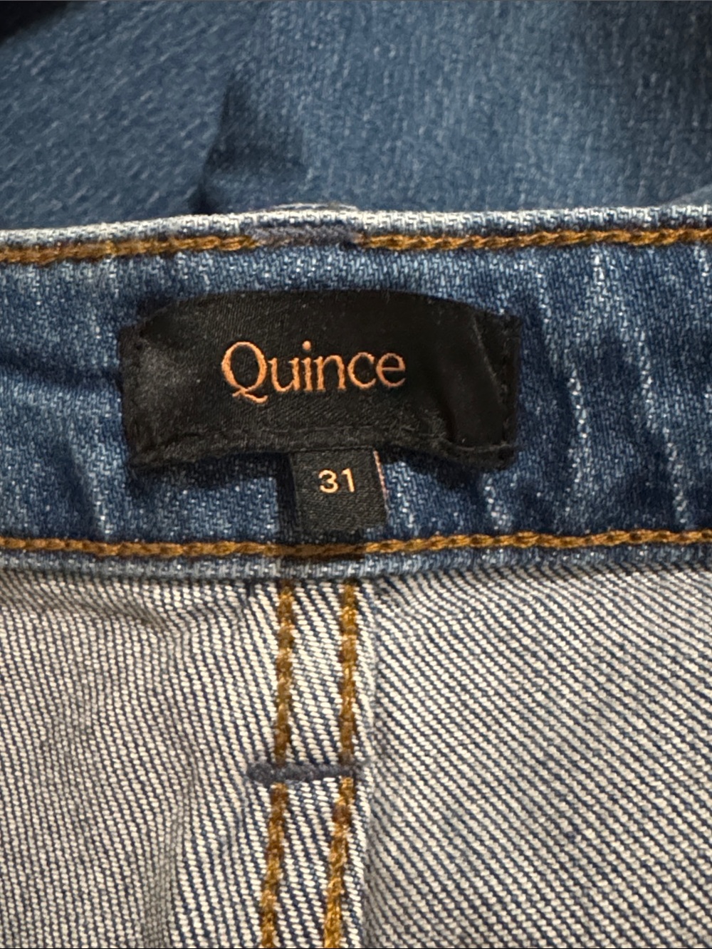Quince Bella Stretch Barrel Jeans Atlantic Blue Stretch Organic Cotton 2025-31 - Picture 7 of 9